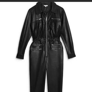 Weworewhat vegan leather jumpsuit